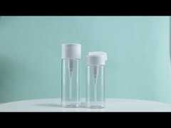 Butelka kosmetyczna PET 100 ml 120 ml 400 ml butelka do usuwania makijażu z okrągłą płaską czubką