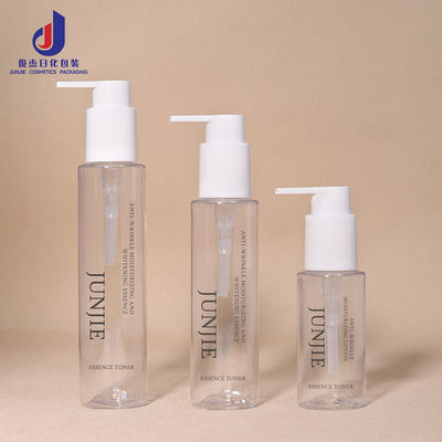 120 ml 150 ml Bottle Clear Plastic Cylinder Custom Spray Bottle Packaging Printing Cleanser Lotion Pump Bottle