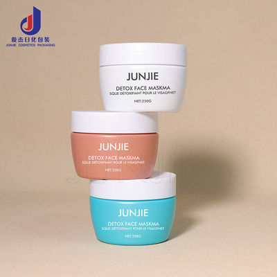 Luxury 200g Kremowy słoik z zakrętką ze śrubokrętem Duża pojemność Śrubka kosmetyczna plastikowa butelka do recyklingu