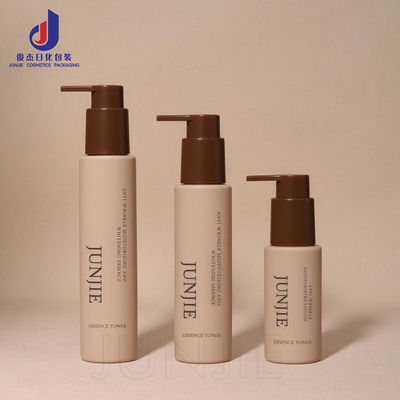 Premium 60ml 100ml 120ml Mat Custom Empty Round Luxury Skincare Body Oil Face Serum Pump and Lotion Butelka z opakowaniem