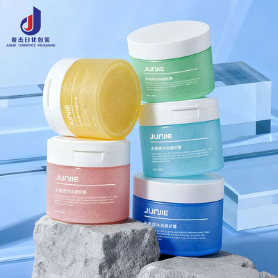 Chinese manufacturer 120ml 150ml Skin Care Container Frosted Plastic Cosmetic Jar With Spatula Spoon and Tweezer 80ml 100ml Flip Top Skin Care Jar